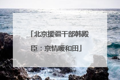 北京援疆干部韩殿臣：京情暖和田